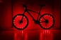 Lampu LED Spoke Sepeda 3D Konstan IPX4 ABS Warna-warni Tahan Air