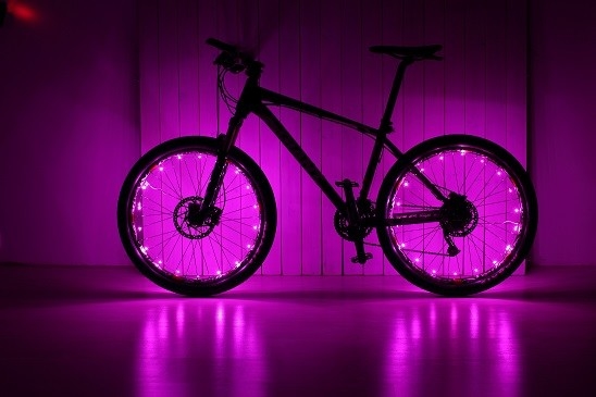 Ultra Brightness LED Sepeda Spoke Light Shockproof 500m